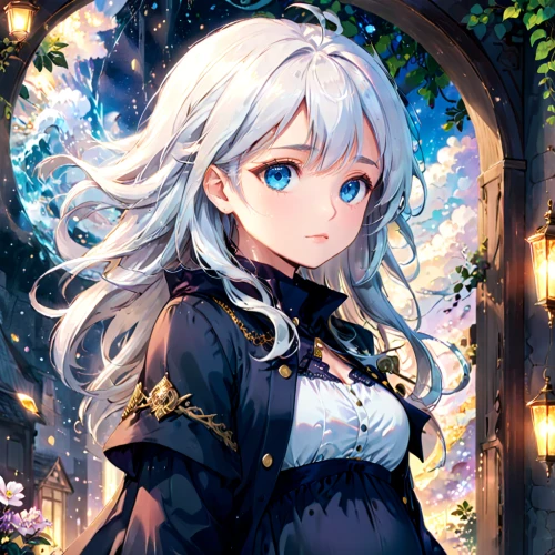 violet evergarden,a200,erika,meteora,aurora,portrait background,fairy tale character,luminous,fantasia,cinderella,alice,azure,flora,luna,cg artwork,transparent background,merlin,floral background,forest background,aqua,Anime,Anime,General