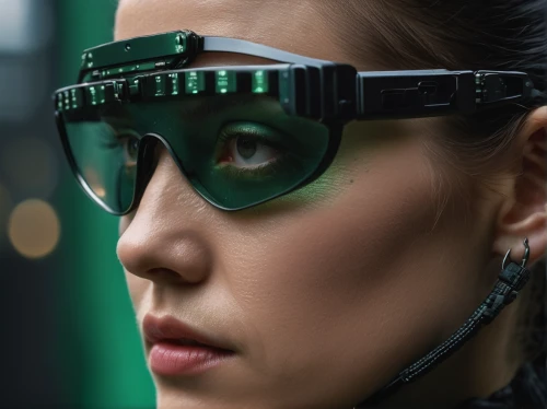cyber glasses,wearables,eye glass accessory,cyberpunk,powerglass,eye tracking,glare protection,matrix,spy-glass,pond lenses,safety glass,swimming goggles,goggles,women in technology,vision care,red green glasses,futuristic,augmented reality,eyewear,eye protection,Photography,General,Natural