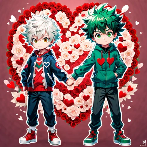 heart background,valentines day background,heart icon,valentine background,chibi children,red and green,boyfriends,heart with hearts,heart in hand,sweethearts,two hearts,killua,a heart,cute heart,valentine banner,my hero academia,1 heart,hands holding,heart clipart,chibi kids,Anime,Anime,General