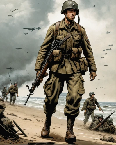 dday,d-day,normandy,second world war,world war ii,world war,ww2,wwii,clécy normandy,world war 1,iwo jima,first world war,patrol,paratrooper,lost in war,game illustration,cleanup,warsaw uprising,french foreign legion,veterans day,Illustration,American Style,American Style 02