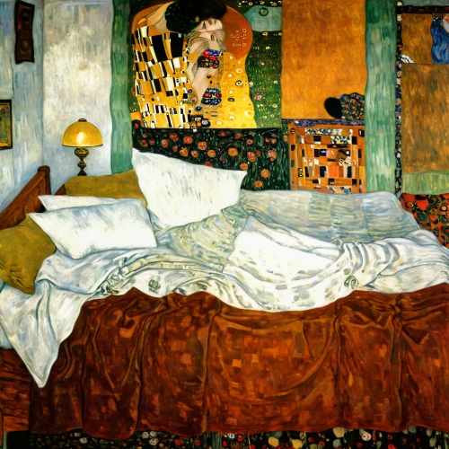 woman on bed,girl in bed,bedroom,children's bedroom,sleeping room,vincent van gough,bedding,quilt,bed,four-poster,braque francais,bed linen,the little girl's room,guestroom,guest room,bed in the cornfield,woman laying down,tenement,comforter,tapestry,Art,Artistic Painting,Artistic Painting 32