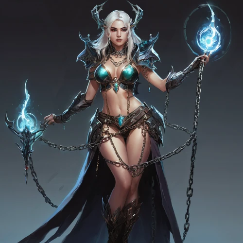 sorceress,blue enchantress,dark elf,priestess,the enchantress,zodiac sign libra,mage,summoner,elven,fantasy warrior,female warrior,fantasy woman,fantasy art,mezzelune,fantasy portrait,celtic queen,druid,ice queen,light bearer,caerula,Conceptual Art,Fantasy,Fantasy 06