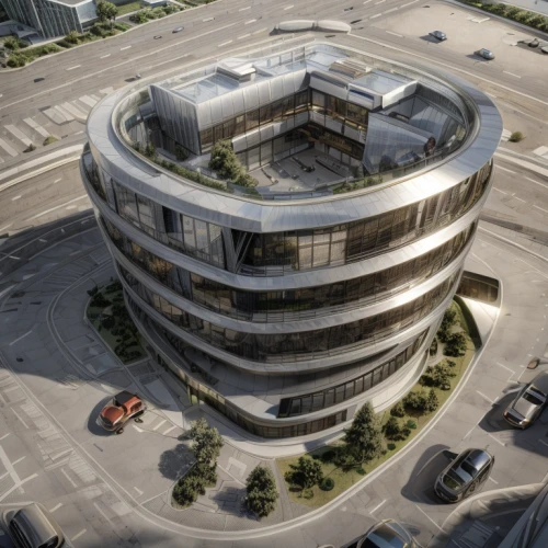 oval forum,multi storey car park,hospital landing pad,autostadt wolfsburg,3d rendering,hudson yards,futuristic architecture,new building,underground garage,largest hotel in dubai,multi-storey,mixed-use,appartment building,solar cell base,houston texas apartment complex,galaxy soho,arq,office building,helipad,croydon facelift