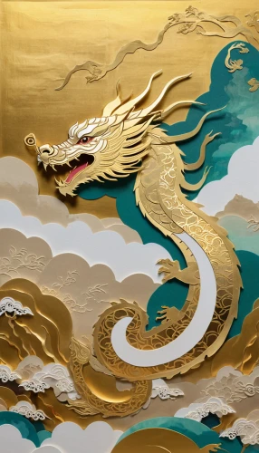 golden dragon,chinese dragon,painted dragon,dragon li,oriental painting,dragon boat,dragon,dragon design,dragon of earth,chinese art,gold leaf,wyrm,chinese water dragon,gold foil art,dragons,gold paint strokes,dragonboat,chinese clouds,dragon fire,green dragon,Unique,Paper Cuts,Paper Cuts 06