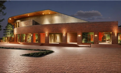brick house,landscape lighting,sand-lime brick,luxury home,red brick,red bricks,security lighting,wine cellar,brickwork,luxury property,landscape designers sydney,modern house,mansion,driveway,large home,bendemeer estates,brick block,winery,paved square,beautiful home,Architecture,Commercial Building,Modern,Natural Sustainability