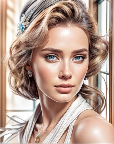 bridal jewelry,fashion illustration,fashion vector,romantic portrait,bridal accessory,photo painting,world digital painting,portrait background,women's cosmetics,jessamine,romantic look,fantasy portrait,diadem,retouching,beauty salon,image editing,young woman,digital painting,beauty face skin,girl portrait