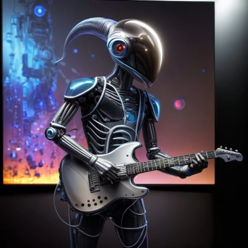 electric guitar,random access memory,guitar player,spaceman,guitar head,robot in space,spacesuit,minions guitar,smart album machine,cosmonaut,violinist violinist of the moon,music player,rock penguin,guitar solo,humanoid,astronaut,musician,rock band,guitarist,extraterrestrial,Common,Common,Photography