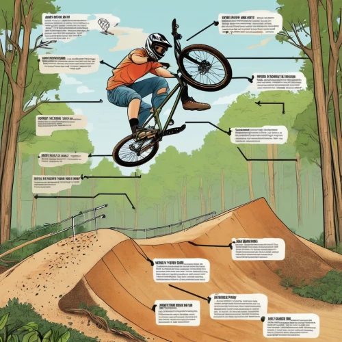 dirt jumping,downhill mountain biking,mtb,slopestyle,mountain bike,mountain biking,freeride,flatland bmx,bmx bike,mountain bike racing,competitive trail riding,downhill,bmx,bike land,singletrack,freeriding,freestyle bmx,motocross riding,enduro,bmx racing,Unique,Design,Infographics