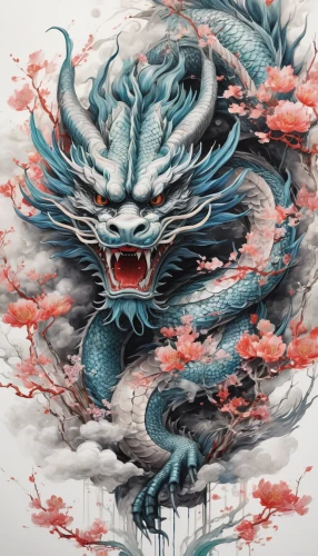 chinese dragon,dragon li,chinese art,dragon boat,painted dragon,wyrm,nine-tailed,dragon of earth,dragon,chinese clouds,oriental painting,dragon design,japanese art,dragons,dragon fire,barongsai,yuan,dragon bridge,chinese water dragon,zui quan,Illustration,Paper based,Paper Based 20