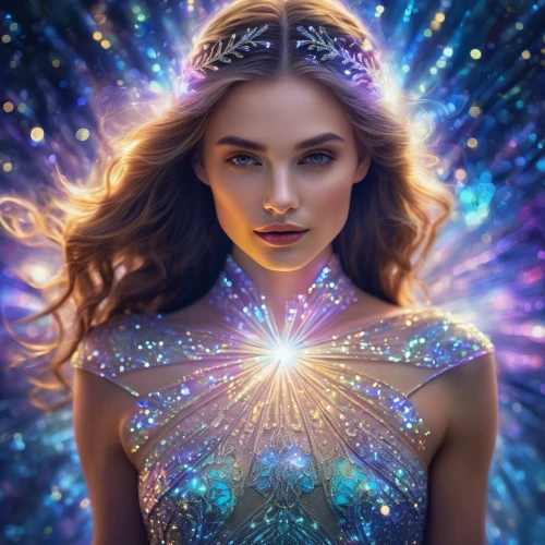 fairy galaxy,valerian,mystical portrait of a girl,fantasy picture,magical,fantasy portrait,fairy queen,fantasy woman,fairy dust,divine healing energy,fantasy art,andromeda,celestial,faerie,the enchantress,star mother,faery,sorceress,sparkle,luminous,Photography,General,Natural