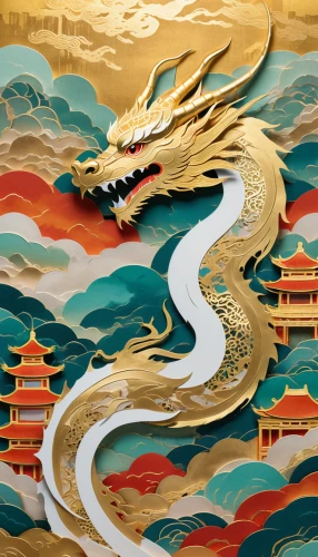 golden dragon,chinese dragon,painted dragon,dragon boat,dragon li,forbidden palace,dragon,chinese art,oriental painting,summer palace,dragon of earth,cool woodblock images,chinese water dragon,dragon design,dragon fire,dragons,dragonboat,chinese background,auspicious,chinese style,Unique,Paper Cuts,Paper Cuts 06