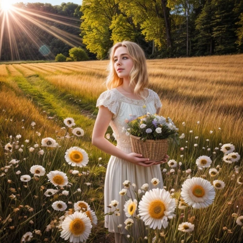 girl in flowers,beautiful girl with flowers,sun flowers,sun bride,daisies,holding flowers,sun daisies,flower girl,golden flowers,dandelion field,meadow flowers,picking flowers,meadow daisy,field of flowers,girl picking flowers,meadow,dandelion meadow,sunflower field,sunflowers,summer meadow,Common,Common,Photography