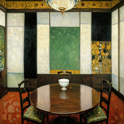 dining room,dining table,danish room,dining room table,parlour,billiard room,art nouveau,board room,sitting room,the dining board,mosaic glass,braque francais,breakfast room,table and chair,consulting room,wade rooms,art nouveau design,cabinet,art deco,mondrian,Art,Artistic Painting,Artistic Painting 32