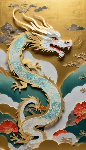 golden dragon,chinese dragon,oriental painting,chinese art,dragon boat,dragon li,japanese art,painted dragon,chinese style,gold leaf,summer palace,hall of supreme harmony,dragon,xing yi quan,auspicious,cool woodblock images,yi sun sin,forbidden palace,zui quan,chinese icons,Unique,Paper Cuts,Paper Cuts 06