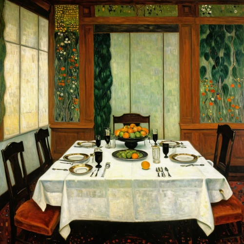 dining room,dining table,the dining board,breakfast room,breakfast table,dining,dining room table,leittafel,food table,long table,kitchen table,the kitchen,braque francais,china cabinet,danish room,table,bistro,parlour,fine dining restaurant,table setting,Art,Artistic Painting,Artistic Painting 32