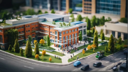 tilt shift,office buildings,3d rendering,mixed-use,office building,apartment building,botanical square frame,new housing development,capitol square,industrial building,apartment complex,new building,canada cad,miniature house,office block,diorama,apartment buildings,commercial building,business centre,paved square