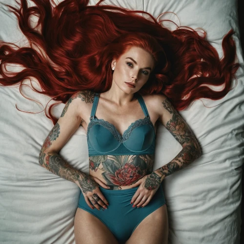 redhair,red hair,ariel,little mermaid,red head,tattooed,red-haired,tattoo girl,mary jane,with tattoo,redhead doll,poison ivy,redheaded,bella rosa,vada,redheads,redhead,siren,catrina calavera,greta oto,Photography,Documentary Photography,Documentary Photography 08