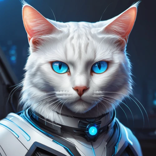 cat with blue eyes,symetra,cat vector,blue eyes cat,aegean cat,breed cat,nova,cat image,cat,catlike,white cat,cat warrior,rex cat,kat,tekwan,cat sparrow,cat on a blue background,napoleon cat,io,artemis,Conceptual Art,Fantasy,Fantasy 03