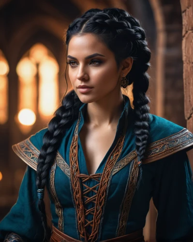 celtic queen,fantasy portrait,violet head elf,artemisia,eufiliya,elaeis,braid,elsa,cleopatra,female warrior,merida,fantasy woman,samara,isabella,girl in a historic way,elven,fantasy art,braids,catarina,fantasy picture,Photography,General,Fantasy