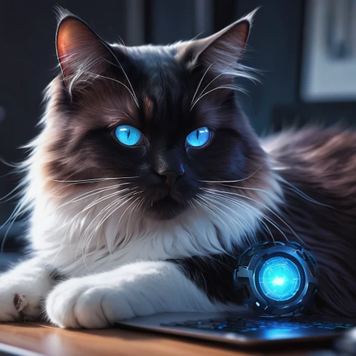 cat with blue eyes,blue eyes cat,computer mouse,cat vector,cat's eyes,night administrator,electron,wireless mouse,cat image,the blue eye,cat,ori-pei,blue eye,cat and mouse,laser pointer,echo,chat bot,cat on a blue background,blue light,luna,Conceptual Art,Fantasy,Fantasy 03