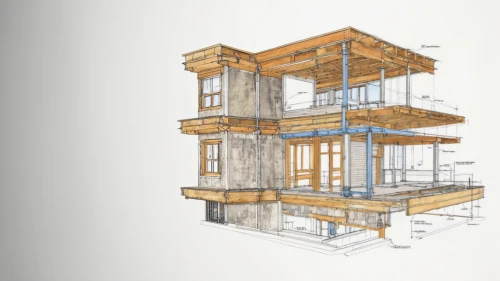 house drawing,core renovation,thermal insulation,timber house,wooden frame construction,3d rendering,structural engineer,archidaily,wooden construction,eco-construction,floorplan home,prefabricated buildings,multi-story structure,wooden facade,residential tower,scaffold,house floorplan,kirrarchitecture,two story house,architect plan