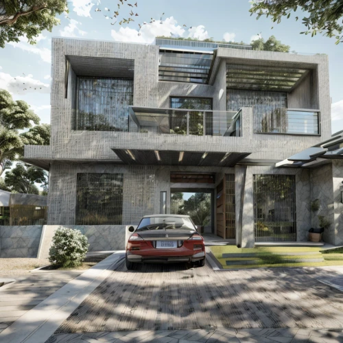 modern house,landscape design sydney,3d rendering,modern architecture,residential house,cubic house,dunes house,landscape designers sydney,residential,folding roof,smart home,contemporary,cube house,garden design sydney,smart house,glass facade,render,core renovation,modern style,luxury home