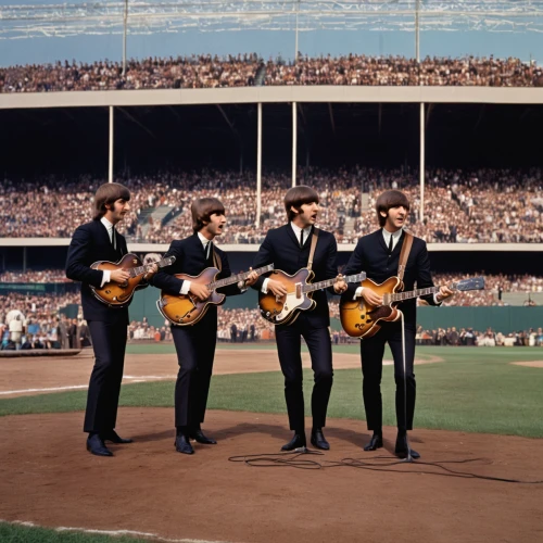 the beatles,dodger stadium,beatles,hound dogs,eagles,13 august 1961,the rolling stones,bluegrass,candlesticks,1965,1967,songbirds,60s,the rays,monkeys band,dodgers,50 years,the bears,candlestick,baseball diamond