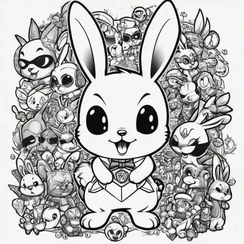 line art wreath,easter theme,rabbits and hares,coloring page,easter banner,easter background,easter rabbits,gray hare,line art animals,rabbit family,cartoon flowers,rabbits,deco bunny,line art animal,coloring pages kids,flower animal,bunnies,halloween line art,flower line art,white rabbit,Illustration,Abstract Fantasy,Abstract Fantasy 10