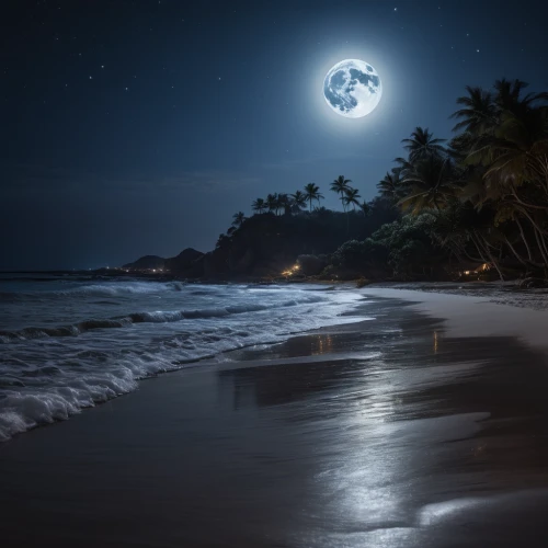 moonlit night,beach moonflower,moonlit,moonlight,moonrise,dark beach,full moon,moon at night,moon and star background,moon night,moon photography,night image,sea night,moonbow,night photography,beautiful beaches,super moon,nightscape,night scene,moonscape,Photography,General,Natural