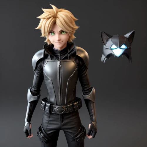cat child,3d model,core shadow eclipse,3d rendered,tracer,cat vector,anime 3d,nova,anime boy,domestic short-haired cat,game character,child fox,3d render,game characters,zero,character animation,game figure,3d figure,material test,ninja star
