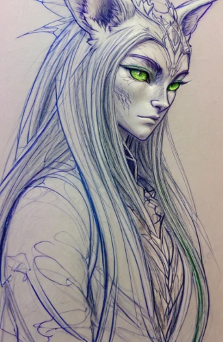 gray cat,huntress,chartreux,ballpoint,gray kitty,nepeta,watercolor cat,ballpoint pen,feline,cat warrior,drawing cat,pencil color,feline look,the enchantress,nebelung,ball point,widowmaker,gara,sorceress,copic