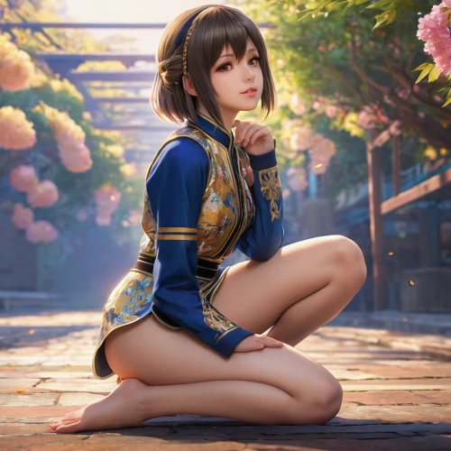 gentiana,pollen panties,honmei choco,siu mei,meteora,maya,poker primrose,koto,kotobukiya,sakura,yuzu,青龙菜,warrior pose,kneeling,hong,jin deui,lechona,luka,erika,girl sitting,Photography,General,Natural