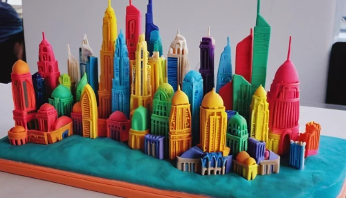 basil's cathedral,lego pastel,plasticine,matchsticks,paper art,popsicle sticks,scale model,wooden pencils,plastic arts,colored icing,chrysler building,colourful pencils,lego building blocks,layer cake,model making,cake decorating,saint basil's cathedral,birthday cake,city skyline,pasteles,Unique,3D,Clay