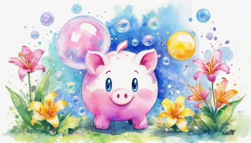 spring unicorn,watercolor baby items,kawaii pig,spring background,piglet,watercolor background,springtime background,flower animal,lucky pig,piglet barn,mini pig,watercolor floral background,pink elephant,pig,spring greeting,kirby,easter banner,watercolor,spring leaf background,flower painting,Unique,Pixel,Pixel 02