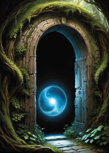 portals,stargate,heaven gate,portal,threshold,the threshold of the house,wormhole,hollow way,keyhole,maelstrom,the mystical path,gateway,entry forbidden,arcanum,dungeons,druid stone,orb,magic grimoire,the ruins of the,wall tunnel,Illustration,American Style,American Style 02