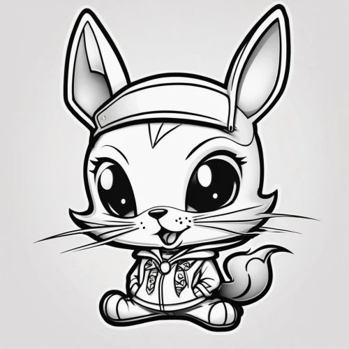 little rabbit,deco bunny,cute cartoon character,little bunny,cute cartoon image,thumper,jack rabbit,k badge,pubg mascot,bunny,lab mouse icon,pencil icon,rabbit,line art animals,white rabbit,jackalope,cartoon cat,mascot,no ear bunny,a badge,Illustration,Abstract Fantasy,Abstract Fantasy 10