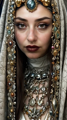 arabian,miss circassian,priestess,ancient egyptian girl,thracian,ancient costume,ethnic design,embellished,arab,jordanian,warrior woman,russian folk style,young model istanbul,adornments,women's accessories,bridal jewelry,headdress,germanic tribes,cleopatra,indian headdress