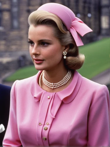 grace kelly,eva saint marie-hollywood,13 august 1961,princess' earring,model years 1958 to 1967,stewardess,model years 1960-63,british actress,audrey,pink lady,vintage fashion,ingrid bergman,gena rolands-hollywood,1965,ann margaret,queen-elizabeth-forest-park,50's style,pink hat,elizabeth ii,pink tie,Illustration,Black and White,Black and White 10