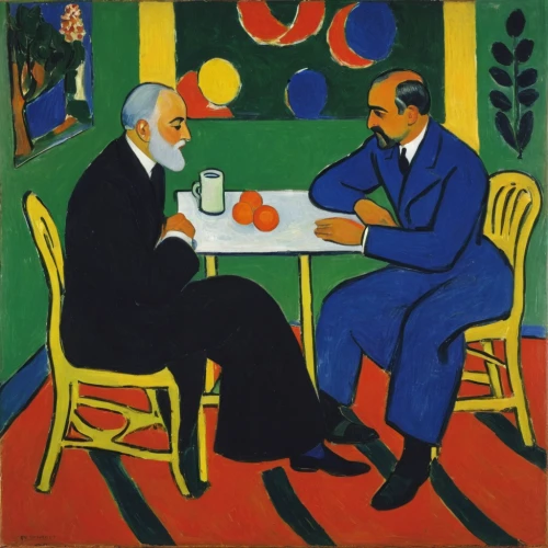 braque francais,café,conversation,café au lait,men sitting,bellini,bistro,psychoanalysis,crème de menthe,apéritif,roy lichtenstein,the coffee shop,the dining board,popart,two people,braque saint-germain,paris cafe,exchange of ideas,1926,cocktails,Photography,Documentary Photography,Documentary Photography 15