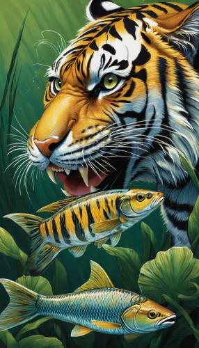 tropical fish,forest fish,ornamental fish,tropical animals,freshwater fish,aquatic animals,fish in water,fishes,tigers,animals hunting,blue tiger,a tiger,the river's fish and,asian tiger,bengalenuhu,tiger png,two fish,big-game fishing,aquatic animal,surface lure,Illustration,Retro,Retro 04