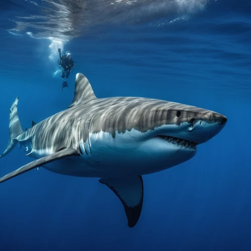 great white shark,tiger shark,bull shark,requiem shark,sand tiger shark,shark,atlantic bluefin tuna,atlantic blue marlin,remora,hammerhead,bronze hammerhead shark,diving fins,jaws,cetacea,marine animal,thunnus,sea animals,surface tension,god of the sea,accipitriformes,Photography,Artistic Photography,Artistic Photography 14