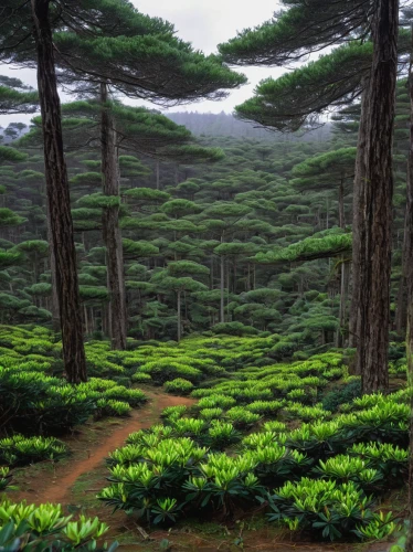 fir forest,pine forest,coniferous forest,green forest,elven forest,spruce-fir forest,forest landscape,temperate coniferous forest,tropical and subtropical coniferous forests,foggy forest,tea field,forest glade,spruce forest,greenforest,mixed forest,holy forest,evergreen trees,conifers,evergreens,pine trees,Art,Classical Oil Painting,Classical Oil Painting 23