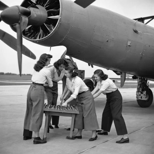 1940 women,douglas dc-6,boeing 307 stratoliner,douglas dc-4,aircraft construction,seat adjustment,douglas dc-2,douglas b-23 dragon,aircraft engine,douglas aircraft company,boeing b-29 superfortress,douglas dc-7,plane engine,douglas dc-3,to prepare for its flight,propeller-driven aircraft,boeing b-50 superfortress,lockheed hudson,portable communications device,northrop grumman e-8 joint stars,Photography,Documentary Photography,Documentary Photography 25