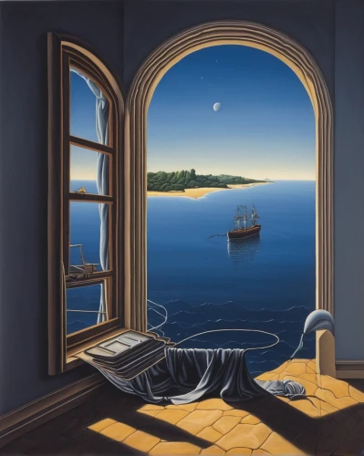 window with sea view,boat landscape,sailing-boat,sea fantasy,surrealism,sea landscape,window to the world,sailing boat,sea sailing ship,open sea,porthole,morning illusion,sailing ship,bedroom window,ocean liner,window treatment,landscape with sea,sailing ships,evening atmosphere,boat on sea,Photography,Black and white photography,Black and White Photography 09