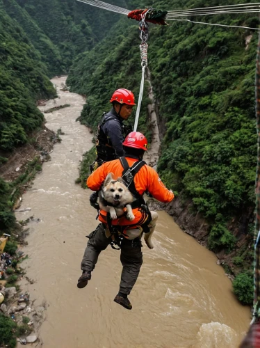 zipline,zip line,antel rope canyon,bungee jumping,guizhou,cable railway,72 turns on nujiang river,rescue workers,canyoning,vietnam,jump river,canopy walkway,chongqing,hanging bridge,white water rafting,ha giang,suspension bridge,chute,zhangjiajie,rope bridge,Illustration,Realistic Fantasy,Realistic Fantasy 10