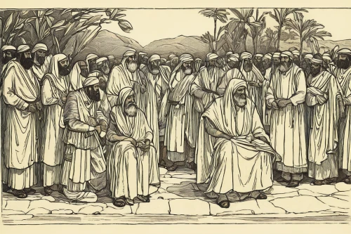 procession,pilgrims,monks,afar tribe,the abbot of olib,palm sunday,axum,pentecost,carmelite order,druids,twelve apostle,anmatjere women,contemporary witnesses,lalibela,biblical narrative characters,zoroastrian novruz,taraxum,dervishes,carthusian,buddhists monks,Illustration,Retro,Retro 22