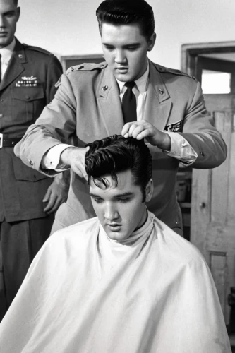 elvis presley,barber,barber shop,the long-hair cutter,pompadour,barbershop,hairdressing,hair shear,elvis,hair dresser,bouffant,hairdresser,hairstylist,hairdressers,comb over,hairstyler,rockabilly,rockabilly style,hair care,personal grooming,Illustration,Japanese style,Japanese Style 16