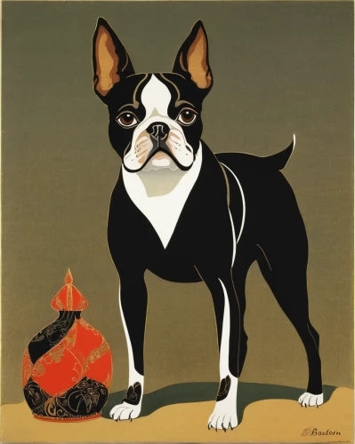 boston terrier,the french bulldog,chinese imperial dog,french bulldog,dog illustration,english toy terrier,teddy roosevelt terrier,toy manchester terrier,japanese terrier,cool woodblock images,french bulldog blue,old english terrier,french bulldogs,frenchie,bruno jura hound,renascence bulldogge,pet portrait,cardigan welsh corgi,tibet terrier,formosan mountain dog,Illustration,Retro,Retro 26