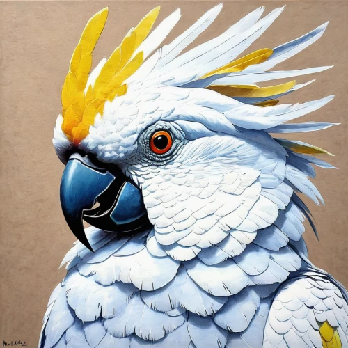 perico,cockatoo,sulphur-crested cockatoo,caique,salmon-crested cockatoo,moluccan cockatoo,blue and gold macaw,bird painting,rose-breasted cockatoo,macaw hyacinth,egyptian vulture,cacatua moluccensis,cockatiel,blue macaw,garuda,white eagle,budgerigar parakeet,red-tailed cockatoo,macaw,yellow macaw,Illustration,Abstract Fantasy,Abstract Fantasy 18