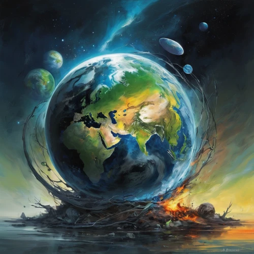 the earth,earth in focus,earth,mother earth,planet earth,burning earth,waterglobe,planet eart,exo-earth,terrestrial globe,terraforming,the world,fantasy world,world digital painting,planisphere,other world,copernican world system,planet,gas planet,old earth,Illustration,Paper based,Paper Based 11